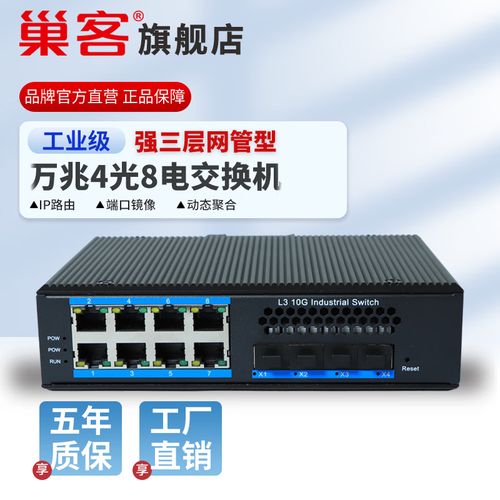 巢客工业交换机 三层网管+10G万兆+2.5G核心交换机的性能与应用解析